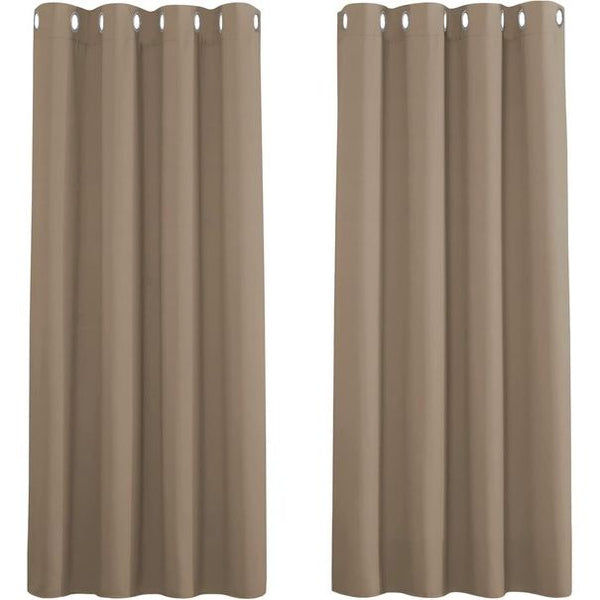 gordijn - curtain ondoorzichtig - opaque set van 2 gordijnen met ogen - set van 2 gordijnen met ringen decoratieve verduisteringsgordijnen voor woonkamer, slaapkamer - decoratieve verduisteringsgordijnen voor de woonkamer, slaapkamer