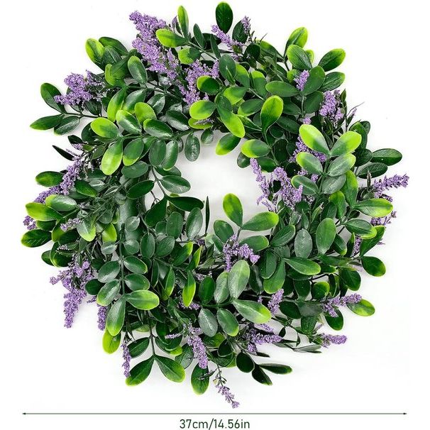 Krans,Groen 14,5 inch (ongeveer 37 cm)