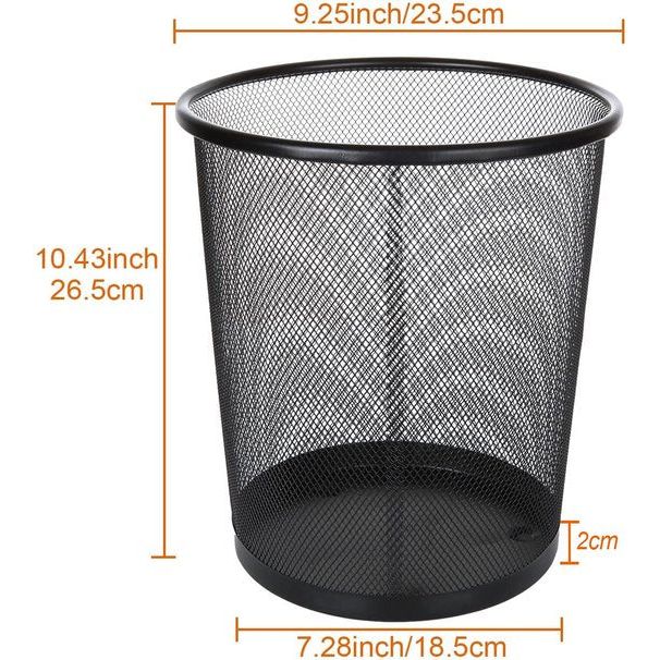 Prullenbak Zwart-ovaal