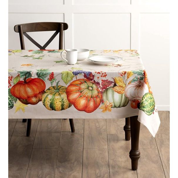 Lumina Tafelkleed van 100% katoen, voor keuken, diner, tafelblad, decoratiefeesten, bruiloften, Thanksgiving, Kerstmis (160 cm x 220 cm)