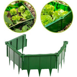 Slakkenhek en bloembedrand | Slakkenbescherming, slakkenbarrière, slakkenbarrière voor de tuin - geen chemicaliën | Plug-in-systeem - eenvoudig, effectief en uitbreidbaar | Kunststof | Groen | 1 meter