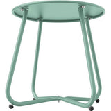 Side Table, Small Sofa Table, Lightweight, Stable, Easy to Assemble, Round Coffee Table Ideal for Outdoors, Living Room, Bedroom, Office