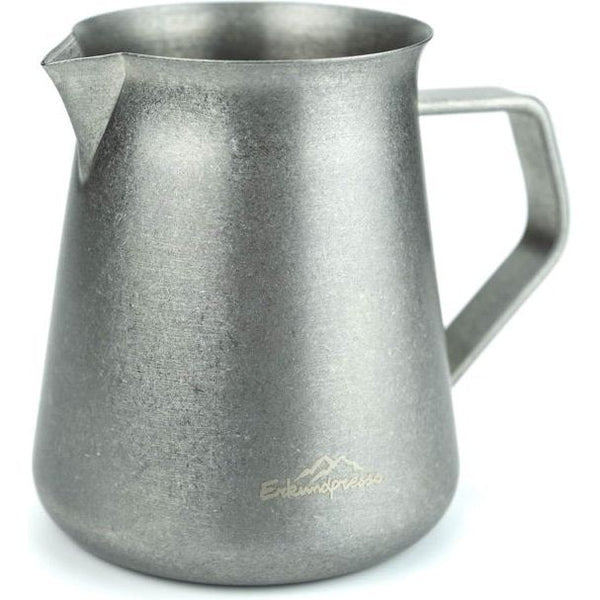 koffiepot 600 ml mat vintage zilver voor koffiedelen koffie, roestvrij staal 304 matte antieke look voor thuis, kantoor, camping en reizen