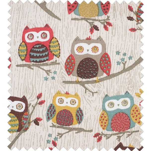 Exclusieve voorgevulde naaidoos, ambachtelijke opbergdoos met 94-delige naaisetje inbegrepen, 18,5 x 25,5 x 14,5 cm, Uil