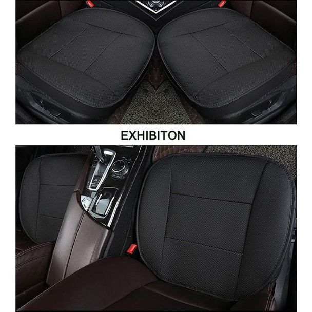 universele autostoelhoezen, superzacht imitatieleer, voor de voorstoelen