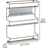 Make-up Organizer – opbergdoos met 3 schuifladen voor oogschaduw, lippenstift en nog veel meer. – Make-up box van kunststof voor de badkamer, marmerkleur., Bronskleuren, Verpakking van 2