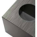 Hars cosmetische tissuedoos, tissuedoos, vierkante rol papier, tissuedoos met uitschuifbare basis voor eetkamer, badkamer, slaapkamer, auto, kantoor - zilvergrijs