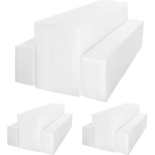 2 stuks bierbankhoezen, biertafelhoezen, set van 3, witte biertafel- en bankafdekkingsset voor 50 cm tafelbreedte bierbankhoes, biertentset 220 x 50 x 80 cm, voor banketten in de open lucht