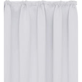 Gordijn ondoorzichtige gordijnen geluidsbescherming met plooiband thermo, 260 x 140 cm (hoogte x breedte), zilvergrijs, set van 2