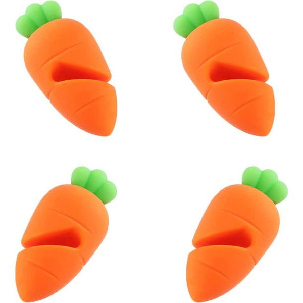 Dekselheffer, siliconen pannendekselhouder, hittebestendig, kleine standaard, hittebestendige dekselhouder in wortelvorm, herbruikbaar, deksel openhouden, geschikt voor de thuiskeuken, 4 stuks