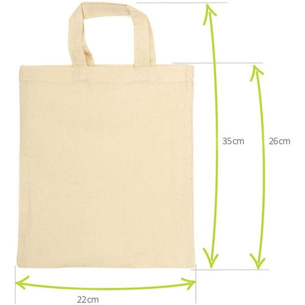 Verschillende katoenen tassen, herbruikbare draagtassen, onbedrukt, ideaal om te beschilderen, Oeko-Tex®-standaard 100, 10-delige set, One-size