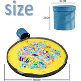 Opruimzak voor kinderen, met trekkoord, speelgoed, opbergdoos met deksel, draaggreep, babyspeeldeken, kinderspeelgoed, opbergzak voor kinderkamer, outdoor, picknick