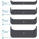 Case Universele mobiele telefoon fietshouder waterdicht voor smartphone 5,0-6,7 inch compatibel met motorhouder (afneembaar, displaybescherming, 360 graden)