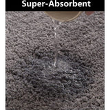 Badmat, antislip, badkamertapijt, machinewasbaar, wollig, microvezel, douchemat, zachte douchemat (licht formaat, 40 x 60 cm)