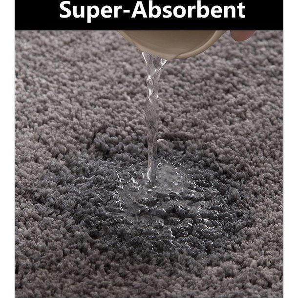 Badmat, antislip, badkamertapijt, machinewasbaar, wollig, microvezel, douchemat, zachte douchemat (licht formaat, 40 x 60 cm)