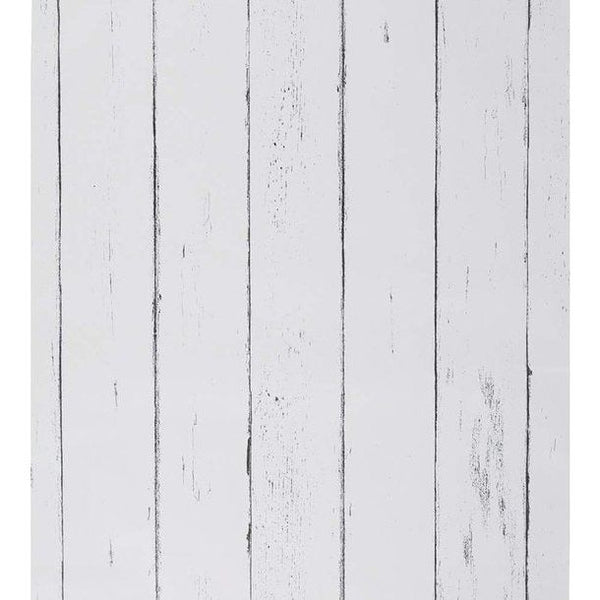 Wit houtbehang, zelfklevend behang, houtstrepenbehang, strepen, schil en plakbehang, wit houtcontactpapier, verwijderbaar behang voor woonkamerkast, barkeuken, 44,5x1000cm