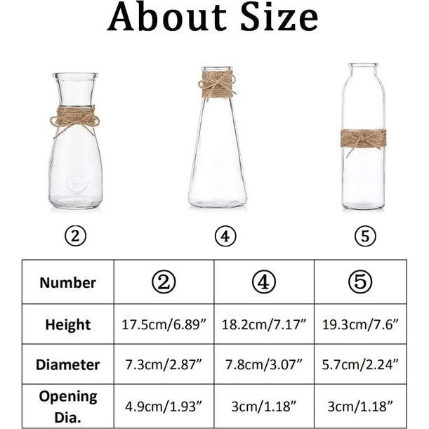 kleine vaas voor pampasgras - tafeldecoratie van glas en metaal - decoratie woonkamer, slaapkamer - bloemenstandaard voor bloemen, legger, 27 cm hoog, zwart