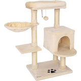 Krabpaal, klimboom, kattenkrabpaal, hoogte 93 cm, beige