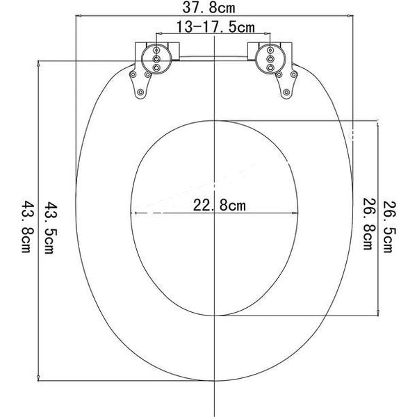 WOLTU - Premium wc-bril toiletbril met softclose - MDF houten kern, softclose-scharnier, antibacterieel, design decoratie - Kayju