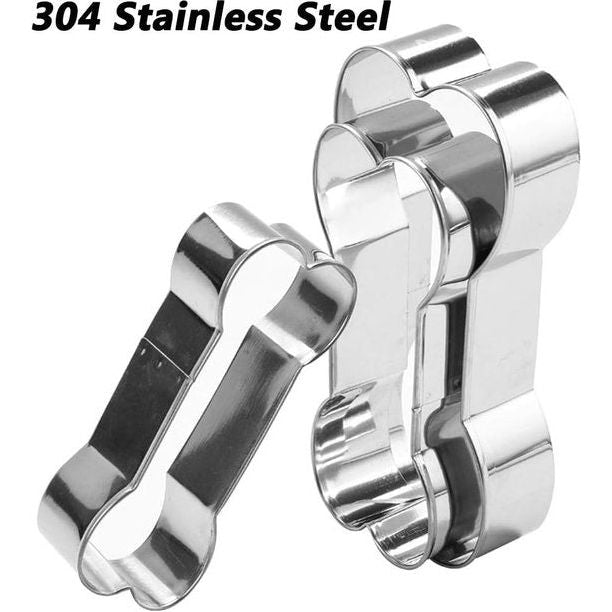 RVS Dog Paw & Bone siliconen mallen Food Grade siliconen mallen (roze en blauw) Verschillende maten Dog Bone Cookies voor chocolade