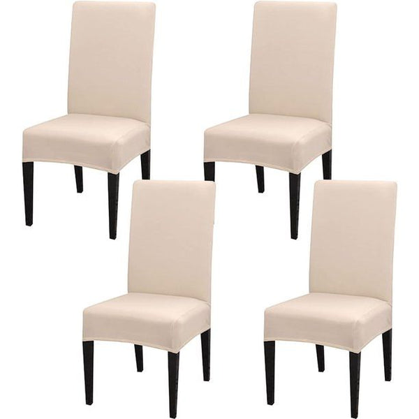 Set van 4 of 6 stretch stoelhoezen voor eetkamerstoelen, afneembare wasbare stoelbescherming decoratie stoelhoes voor hotel, ceremonie, banket, keuken, restaurant, huis, bruiloft, feest