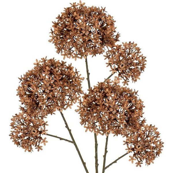 70 cm set van 3 kunstbloemen net als echte kunstkroonbloemen, Calotropis, Gigantea, lila sluierkruid, herfstkunstbloemen, decoratieve gypsophila voor bruiloft, feest, herfstdecoratie