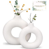 Hoogwaardige vazen: onze donut-keramische vazen gemaakt van hoogwaardig keramiek