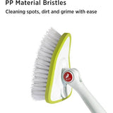 Reinigingsborstel,1 x 46 inch metalen handvat en 2 x vloerschrobbers en 2 x schuursponsjes