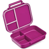 Compacter en lichter - lekvrij & BPA vrij - lunchbox - lunchbox - voor kleuterschool en school (paars - regenboog)