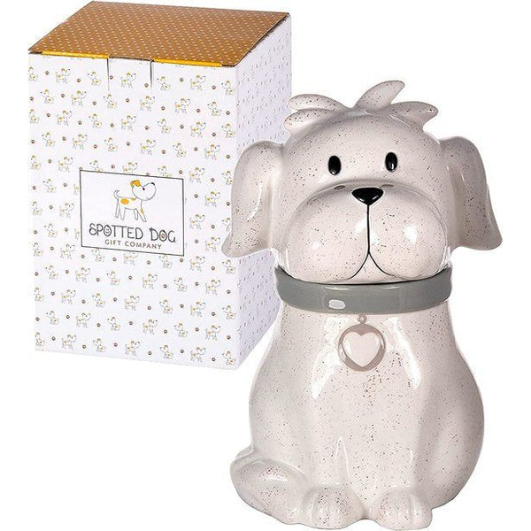 SPOTTED DOG GIFT COMPANY Koekjespot - Keramiek - Hond - Met Deksel - Cadeau voor Hondenliefhebbers