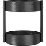 Draaibare Draaitafel Organizer Zwart Keukenrek Gemaakt van Koolstofstaal Lazy Susan Kruidenrek Keukenorganizer Kruidenrek voor Kruidenpotjes, Kruidenfles