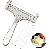 Handmatige kaasschaaf, 4 reservedraden, kaassnijder, kaassnijder, rollen, instelbare dikte