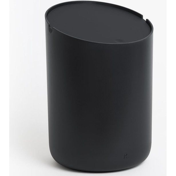 Cosmetica-emmer Tove - Exclusief badkamer-afvalemmer design uit 2 l volume, antislip, incl. binnenemmer en slimme zakfunctie zwart