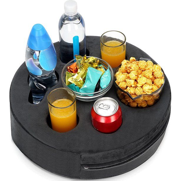 Bankbekerhouder, uitneembare en wasbare fluwelen cup-cosy-kussen met koffiekophouder voor thuis, auto, badkamer, park, reizen, binnen en buiten, grijs