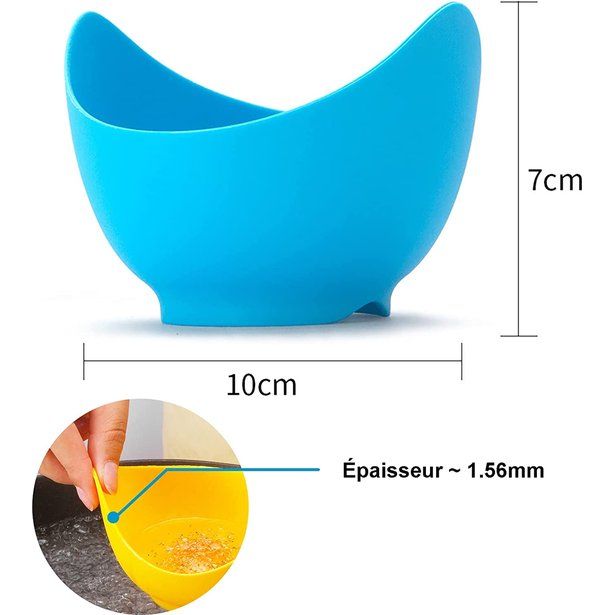 Eierkoker Hoge temperatuur siliconen eierstomer set van 4 met 1 olieborstel, pan met antiaanbaklaag Gemakkelijk schoon te maken, perfect voor omelet, keukengerei, perfect voor het koken van eieren