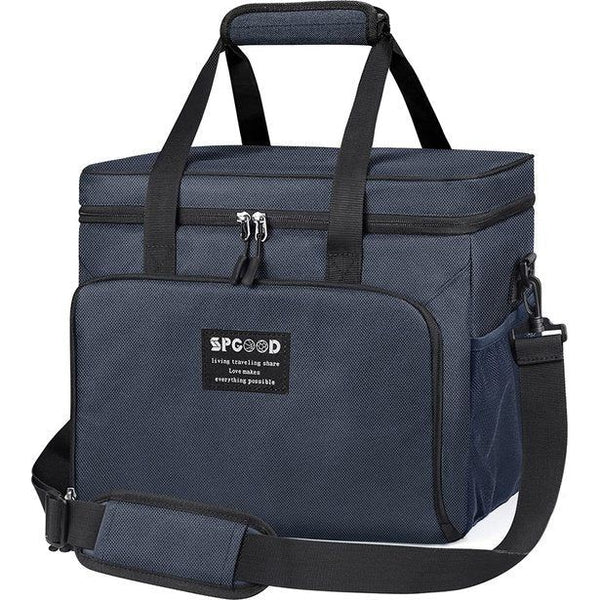 Koeltas, 20 l/30 l/40 l, thermotas, picknicktassen, groot, geïsoleerd, opvouwbare vriestas, warmhoudtas, lunchtas, koeltas, boodschappentas voor strand, picknick, camping, BBQ/kantoor, blauw, 20L