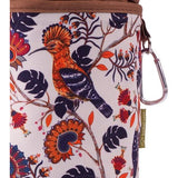 Birds Draagtas van katoen met 2 sterke karabijnhaken, trekkoordsluiting en metalen stop voor het opbergen van wasknijpers