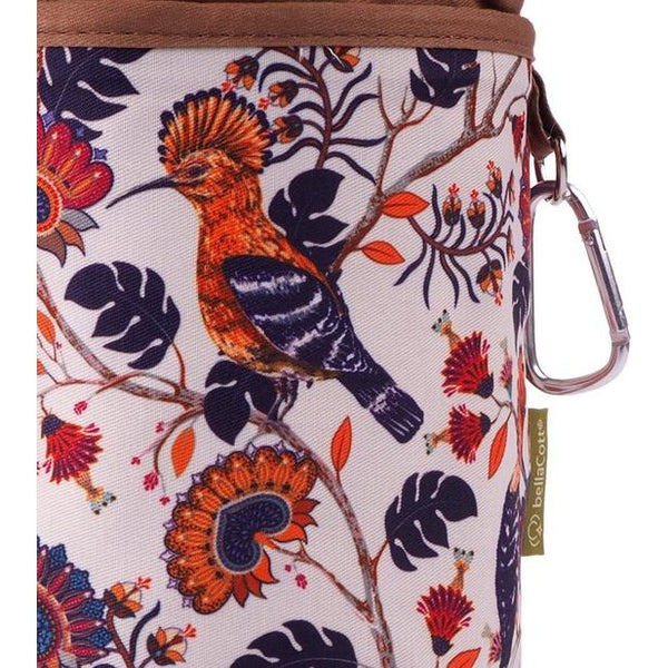 Birds Draagtas van katoen met 2 sterke karabijnhaken, trekkoordsluiting en metalen stop voor het opbergen van wasknijpers