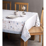 Tafelkleed van 100% katoen, voor keuken, diner, tafelblad, decoratiefeesten, bruiloften, Thanksgiving/Kerstmis (160 cm x 220 cm)