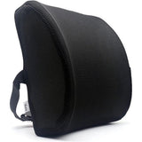 Premium geheugenschuim rugkussen lendenkussen voor bureaustoel en autostoel - 3D mesh lendenwervelkolom steunkussen, rugsteun voor auto, kantoor en thuis (zwart)