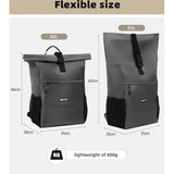 35 liter thermische rugzak, koelrugzak, koeltas, waterdichte picknickrugzak met flesopener, voor picknick, camping, strand, wandelen, reizen, winkelen