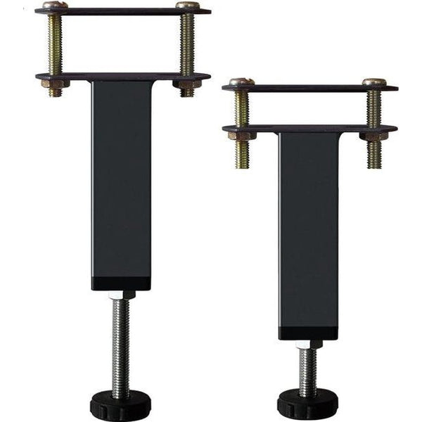 Bedframe steunvoet, bedpoten, steunvoeten voor meubels, verstelbare bedvoeten, intrekbaar metaal voor bedframe, 2 stuks (15cm-22cm)
