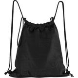 Gymtas voor meisjes en jongens, sporttas met trekkoordsluiting, tas voor school, wandelen en sport, waterdichte schooltas, Corgi Black