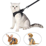 Cat Harness and Leash, Ultra-Light, Escape-Proof, Adjustable, Soft Mesh Fabric, Padded, Running Vest, Jacket for Kittens, Pets, Puppies, m, grey