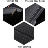 Stoelhoezen Auto Universal PU-leer Super Soft voor voorstoel 2PCS (grijs 52 x 51 cm)