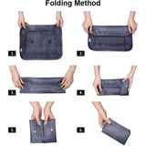 Koffer Organizer Set 8-delig, verpakking cubes, waterdichte reistas, kledingtassen, paktassen voor koffer, kofferorganizer, reistas met make-uptas, schoenenzak, USB-kabeltas (As)