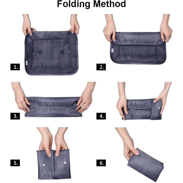 Koffer Organizer Set 8-delig, verpakking cubes, waterdichte reistas, kledingtassen, paktassen voor koffer, kofferorganizer, reistas met make-uptas, schoenenzak, USB-kabeltas (As)