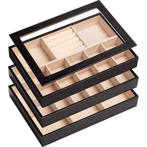 Stapelbaar sieradendienblad, sieradenschatpan, opberglade, opslag, sieraden, opslag voor dames