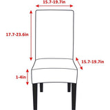 Stoelhoezen, set van 4, stretch moderne stoelhoezen voor eetkamerstoelen, stoelhoezen voor schommelstoelen, universeel, wasbaar, afneembare stoelhoes voor eetkamer, hotel, banket, keuken,