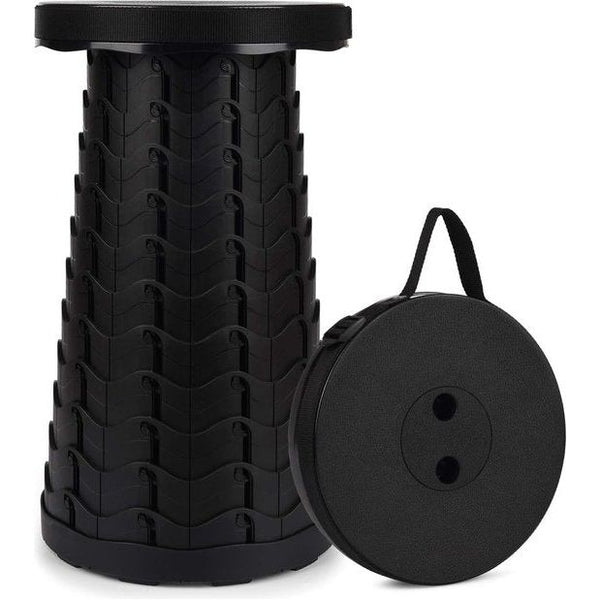 Draagbare telescopische kruk, intrekbare opvouwbare kruk voor kamperen, tuin, maximale belasting 180 kg